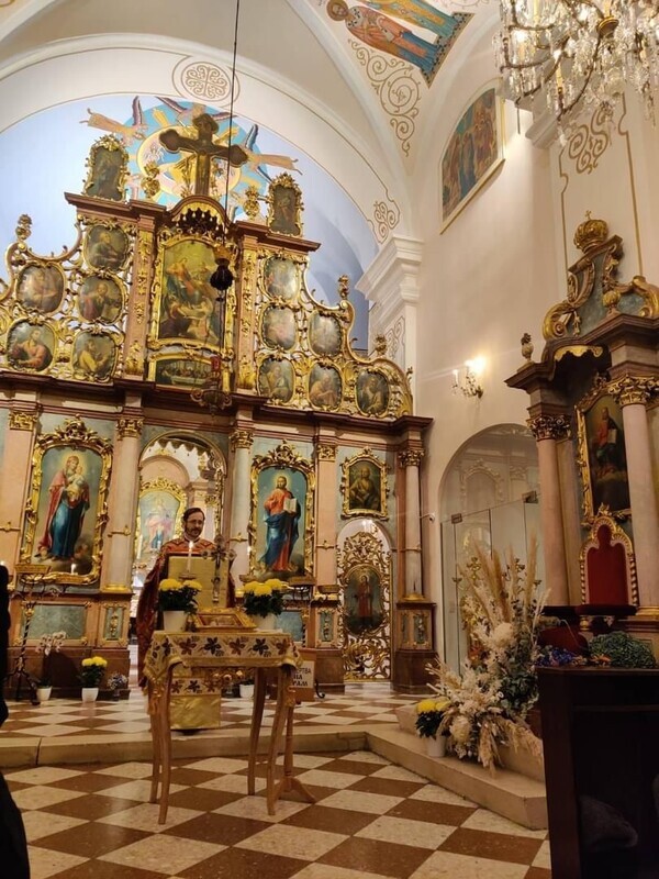 Göttliche Liturgie in weißrussischer Sprache in der St. Barbara-Kirche