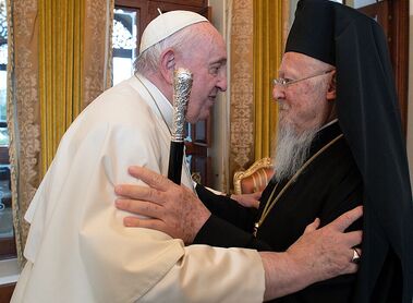 Zwei Patriarchen von Angesicht zu Angesicht - Franziskus Bartholomaeus
