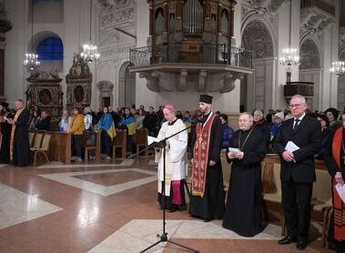 Salzburger Gedenkgottesdienst zum 3 Jahrestag des Ukrainekrieges