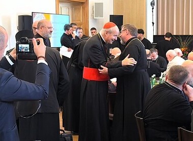 Kardinal Christoph Schönborn mit Großerzbischof Swjatoslaw Schewtschuk