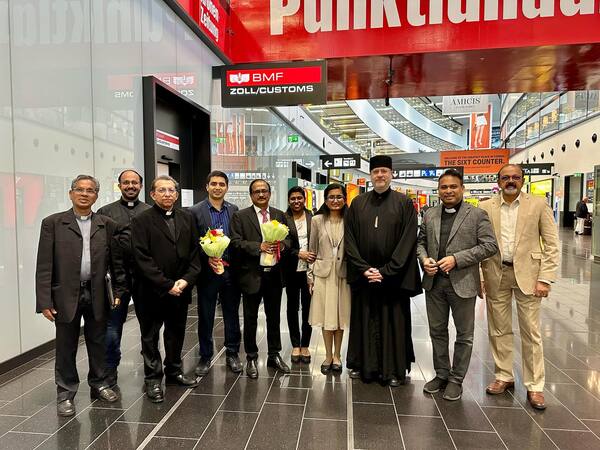 Ankunft von Großerzbischof Thattil in Wien