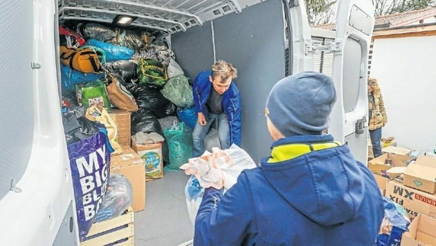 Die polnische Community in Salzburg und Lamprechtshausen sammelt Hilfsgüter