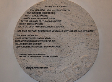 Gedenktafel für Kardinal Theodor Innitzer